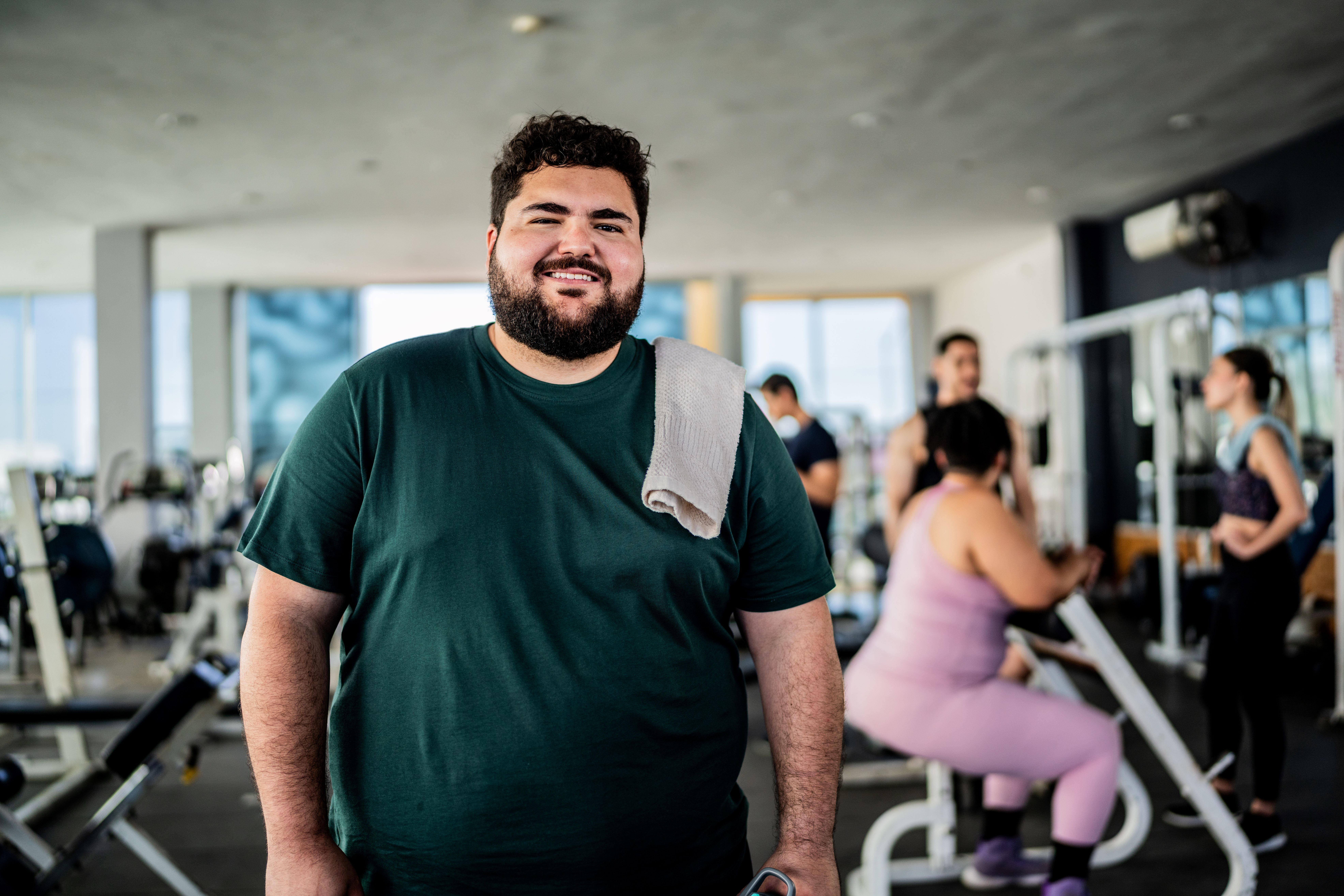 A young man at the gym – Pfizer Clinical Trials
